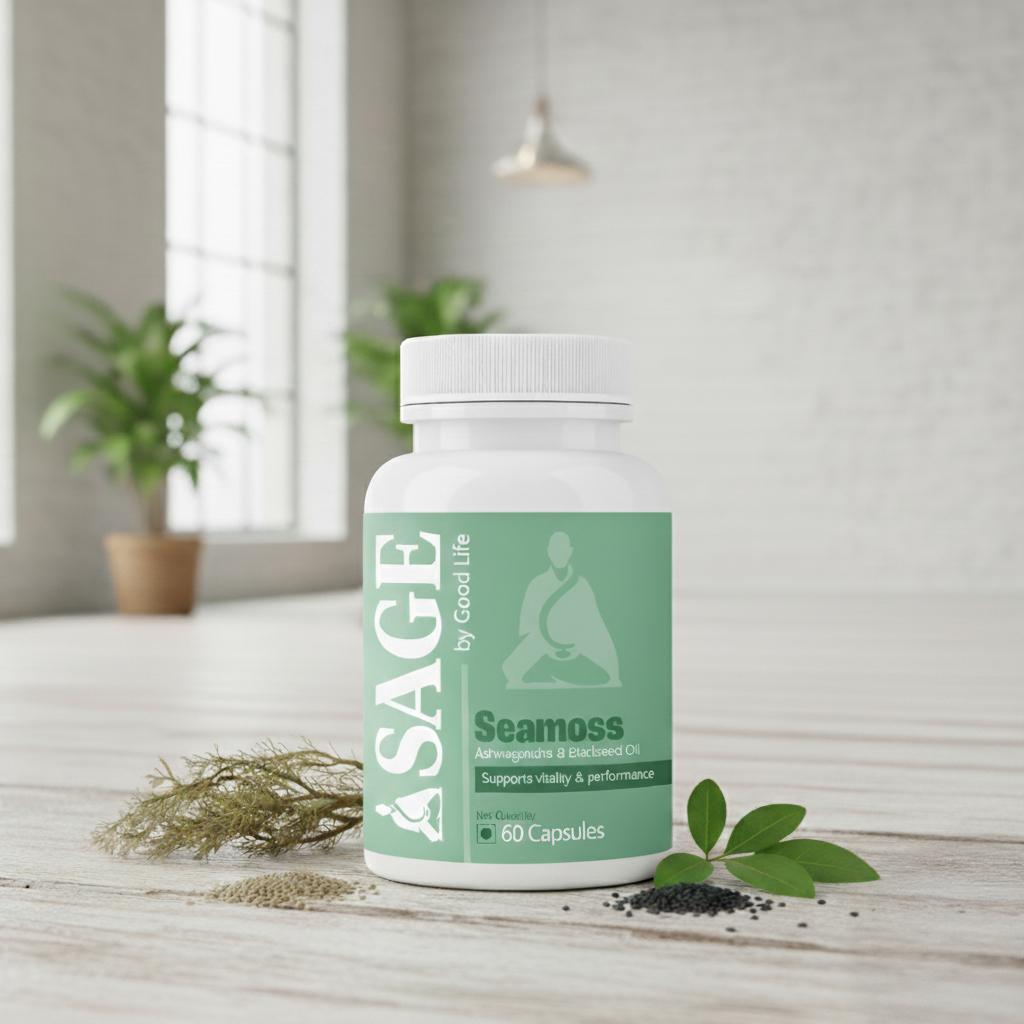 Sage Sea Moss Capsules: The Holistic Health Boost from Ashwagandha, Black Seed, and Vitamin D3