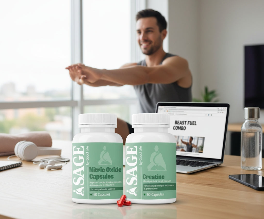 Beast Fuel Combo: The Science, Benefits, and Real-World Power of Nitric Oxide & Creatine Capsules