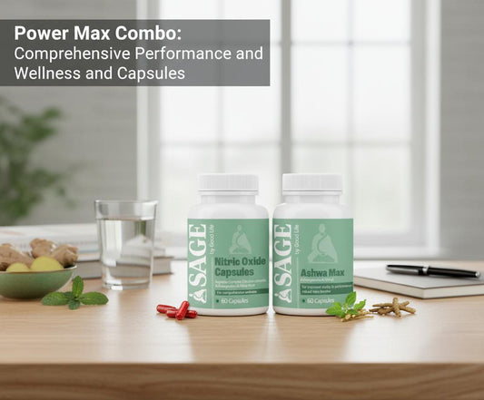 Power Max Combo: Comprehensive Performance and Wellness with Nitric Oxide and Ashwa Max Capsules