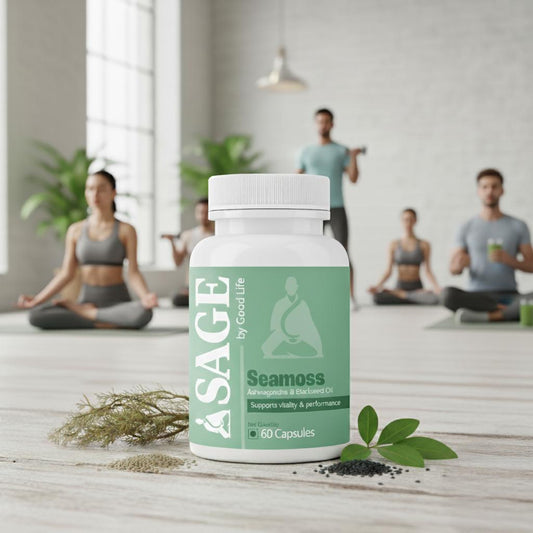 Sage Sea Moss Capsules: Exploring the Health Benefits of Ashwagandha, Black Seed, and Vitamin D3