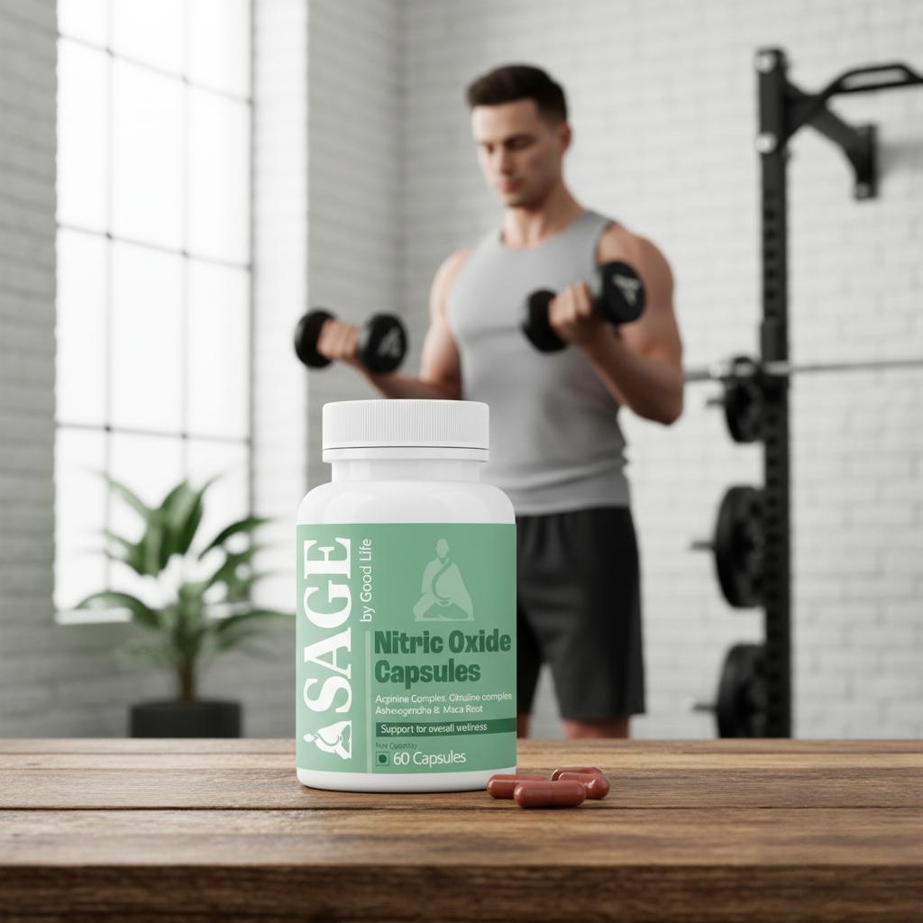 Sage Nitric Oxide Capsules: How L-Arginine, L-Citrulline, and Adaptogens Support Men’s Vitality