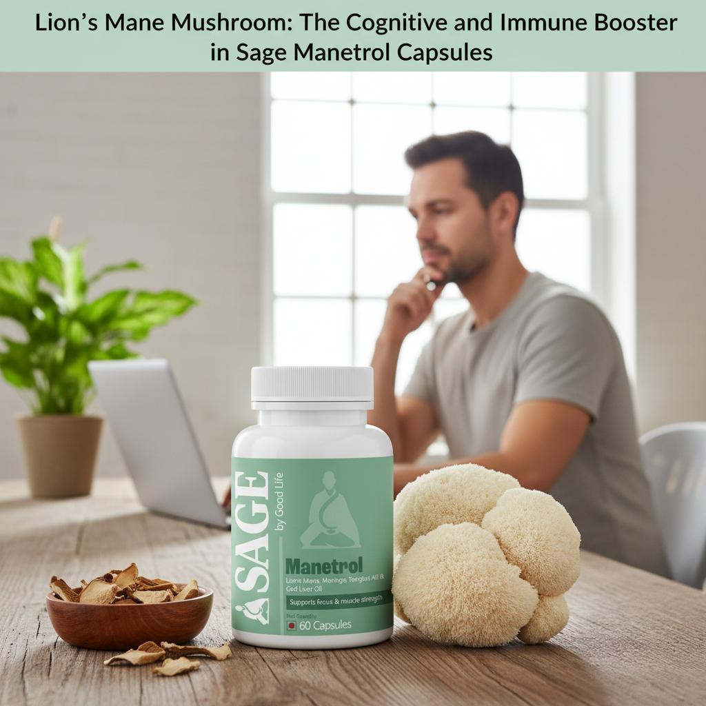 Lion’s Mane Mushroom: The Cognitive and Immune Booster in Sage Manetrol Capsules