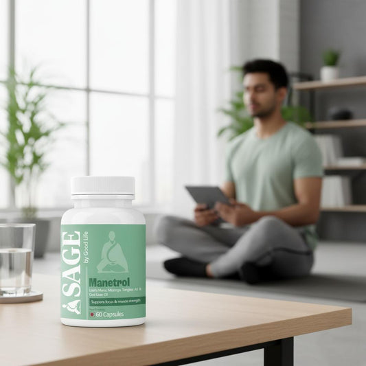 Sage Manetrol Capsules: Unlocking Peak Health with Tongkat Ali, Moringa & Lion’s Mane