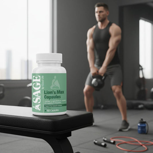 Lion’s Max by Sage: Strength, Stamina & Wellness with Tongkat Ali, Moringa & Cod Liver Oil