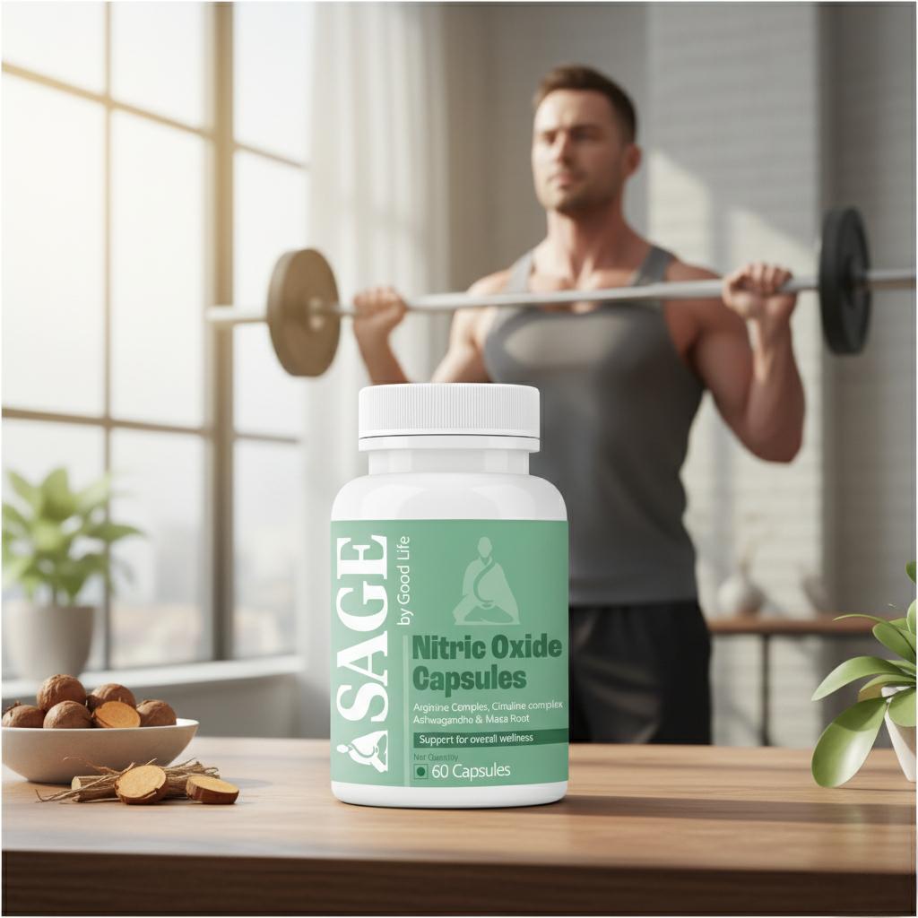 Men’s Natural Edge: How Sage by Good Life Nitric Oxide Capsules Fuel Strength, Stamina & Hormonal Balance