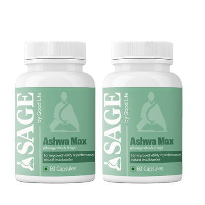 Sage Ashwa Max Capsules: Powered with Shilajit & Safed Musli