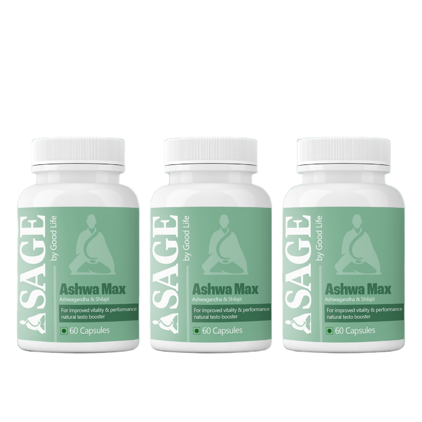 Sage Ashwa Max Capsules: Powered with Shilajit & Safed Musli