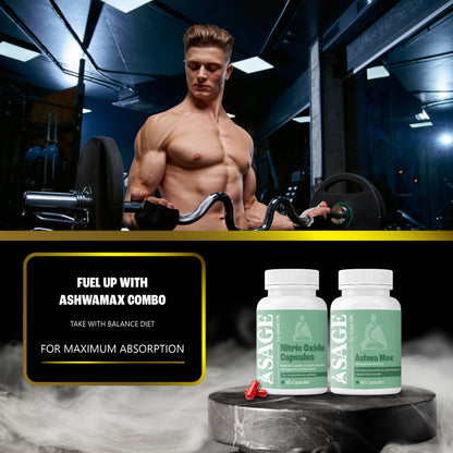 Power Max Combo: Powered by Nitric Oxide & Ashwa Max Capsules