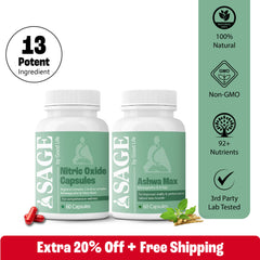 Power Max Combo: Powered by Nitric Oxide & Ashwa Max Capsules
