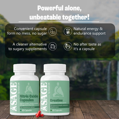 Beast Fuel Combo: Powered by Nitric Oxide & Creatine Capsules