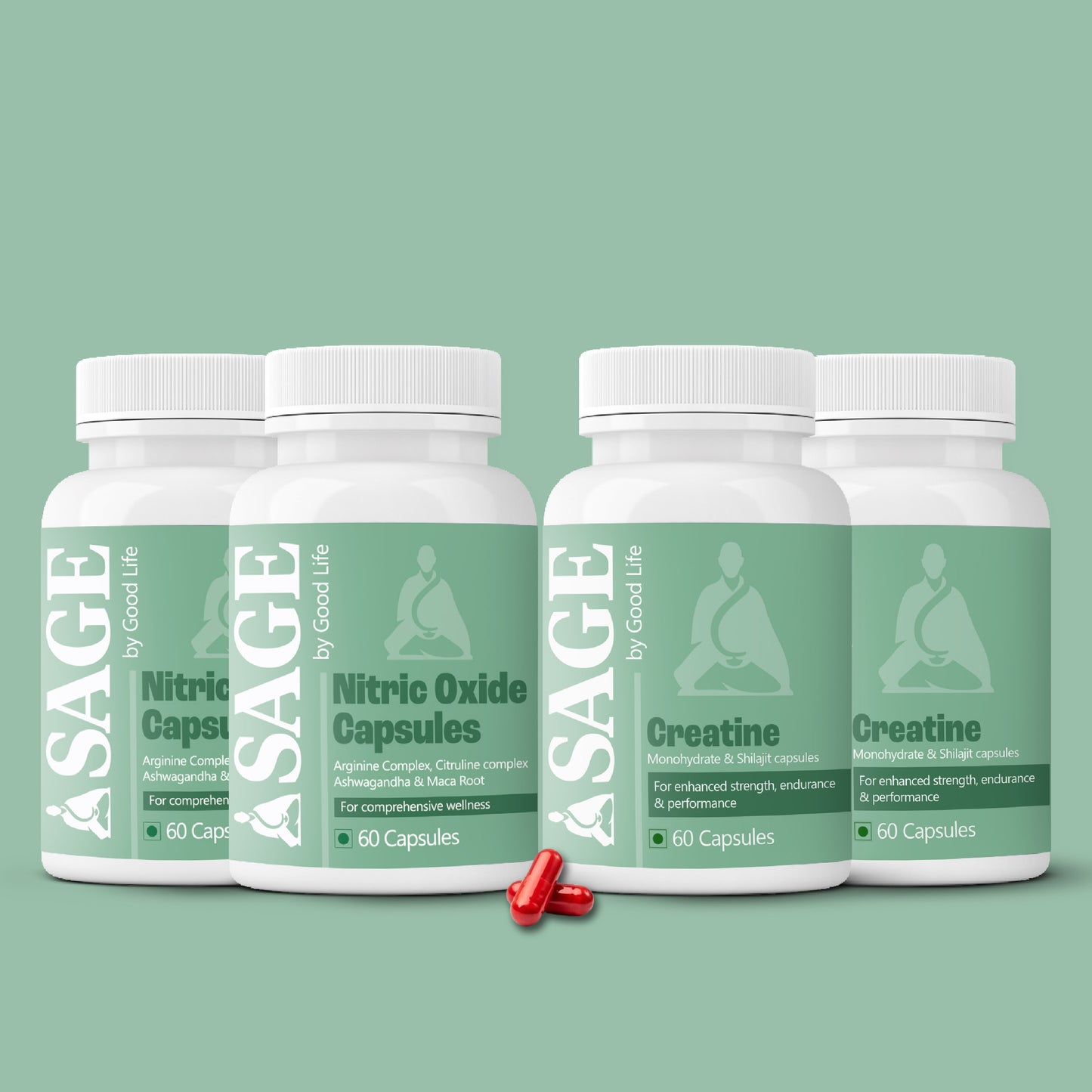 Beast Fuel Combo: Powered by Nitric Oxide & Creatine Capsules