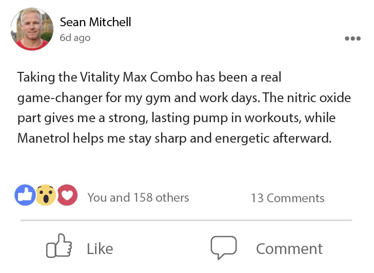 Vitality Max Combo: Powered by Nitric Oxide & Manetrol Capsules - Carousel 1